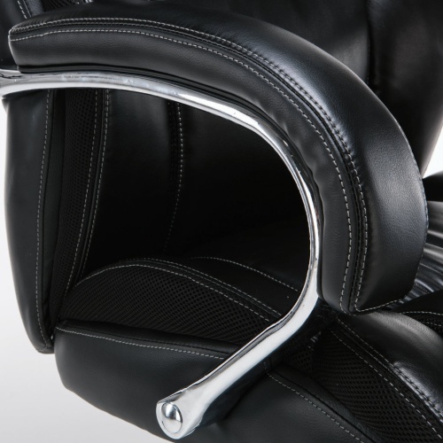 Кресло руководителя Brabix Premium Status HD-003 до 250 кг, кожа, черное 531821 фото 4
